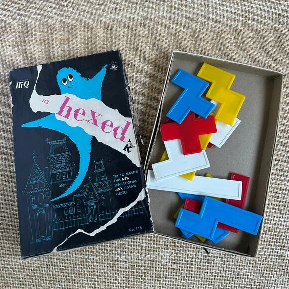 Vintage 1970s Hi-Q Hexed Puzzle No.115 Haunted House Halloween Game - Picture 1 of 6